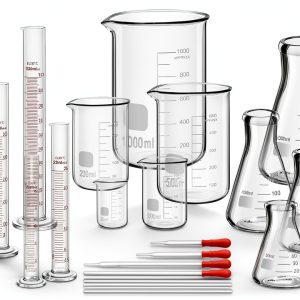 Lab Glassware Set Frienda 20-Piece Kit with Beakers, Cylinders,-0