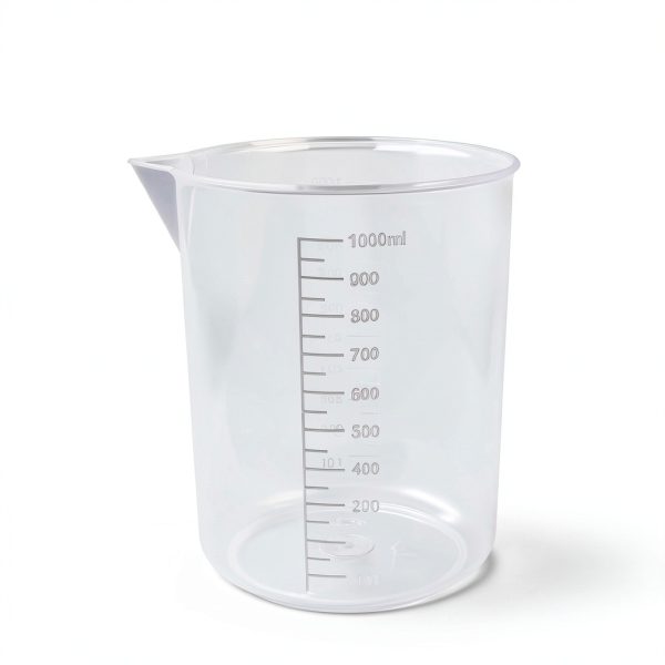 Waziaqoc 3 Pack 1000ml Graduated Beaker PP Measuring Cup Set-1