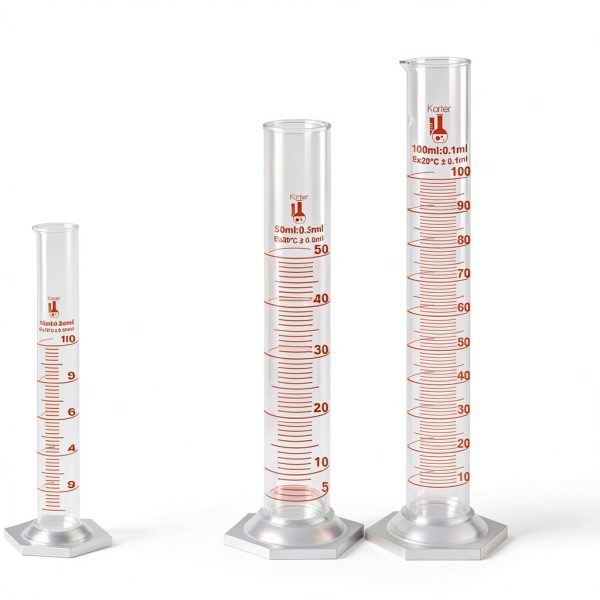 Beaker Flask Set 3.3 Borosilicate Glass 9-Piece Karter Scientific-4
