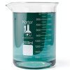 2000ml Beaker, Low Form Griffin, Borosilicate 3.3 Glass, Double Scale, Graduated, Karter Scientific 213D20 (Single)-0