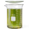 Corning Pyrex 1000ml Glass Beaker with 125mm Watch Glass, Double Scale-0
