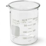 Pyrex Griffin Low Form 250ml Beaker Graduated with 25ml Marks-0