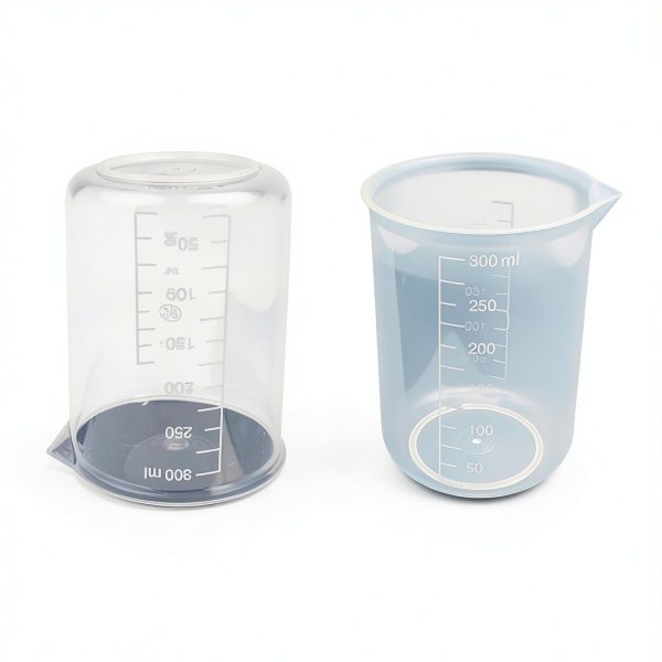 9 Pack Plastic Beakers 300ml Measuring Cups 50 Mixing Sticks – MYYZMY-5