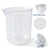 Waziaqoc 3 Pack 1000ml Graduated Beaker PP Measuring Cup Set-3