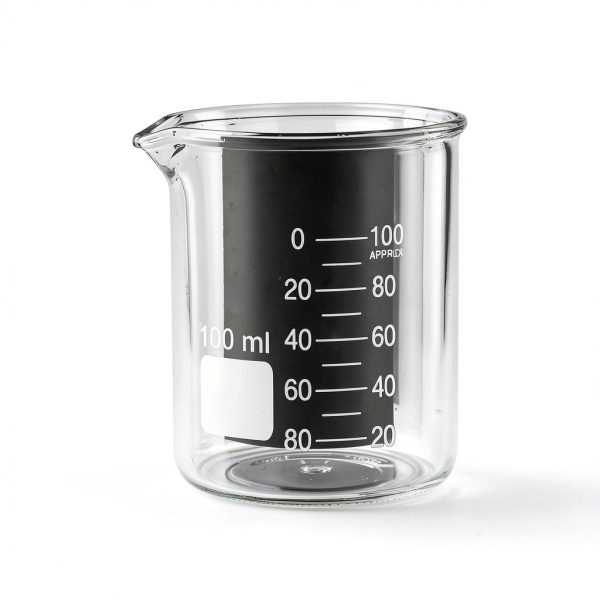 QWORK Sturdy Glass Beaker 100ml Griffin Low Form 6pcs 3.3 Borosilicate-4