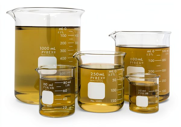Corning Pyrex Griffin Beaker Set 5 Piece 50‑100‑250‑600‑1000ml-0
