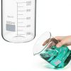 3 Pcs 1000ml Beaker 3.3 Borosilicate Glass Beaker Griffin Low Form Measuring Cups with Scale Graduation Measuring for Laboratory School Projects Science Themed Party Daily Use-2