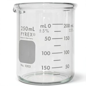 Pyrex Beaker 250ml Heavy Duty Glass Laboratory Beaker Model 1003-250CN-0