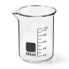 QWORK Sturdy Glass Beaker 100ml Griffin Low Form 6pcs 3.3 Borosilicate-1