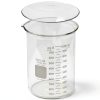 Corning Pyrex 1000ml Glass Beaker with 125mm Watch Glass, Double Scale-1