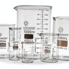 Glass Beaker Set 6 Piece Borosilicate SCIENCENT 25ml 1000ml-2