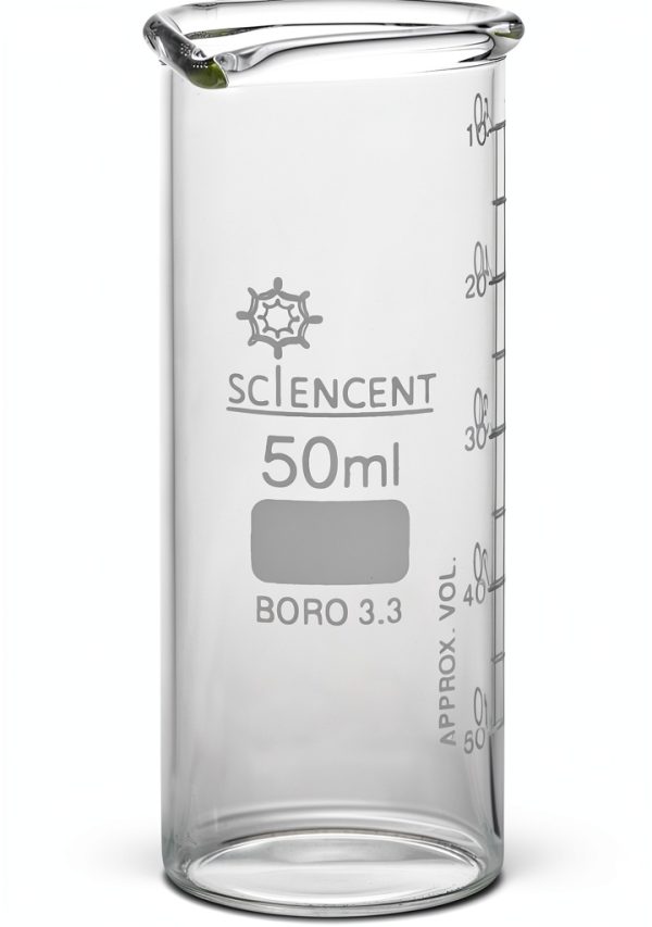 Glass Beaker Set 6 Piece Borosilicate SCIENCENT 25ml 1000ml-6