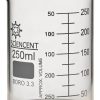 Glass Beaker Set 6 Piece Borosilicate SCIENCENT 25ml 1000ml-4